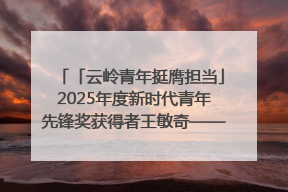 「云岭青年挺膺担当」2025年度新时代青年先锋奖获得者王敏奇——澜沧江上好渔人