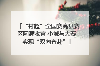 “村超”全国赛高县赛区圆满收官 小城与大赛实现“双向奔赴”