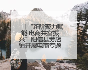 “新阶聚力赋能·电商共富振兴”阳信县劳店镇开展电商专题培训