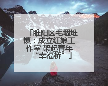 睢阳区毛堌堆镇：成立红娘工作室 架起青年“幸福桥”