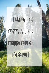 电商+特色产品，把邯郸好物卖向全国