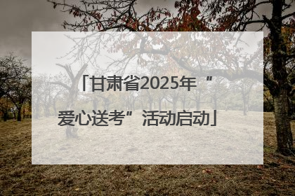 甘肃省2025年“爱心送考”活动启动