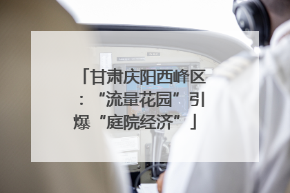 甘肃庆阳西峰区：“流量花园”引爆“庭院经济”