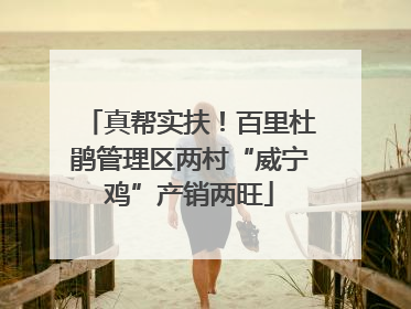 真帮实扶！百里杜鹃管理区两村“威宁鸡”产销两旺