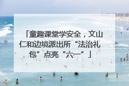 童趣课堂学安全，文山仁和边境派出所“法治礼包”点亮“六一”