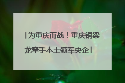 为重庆而战！重庆铜梁龙牵手本土领军央企