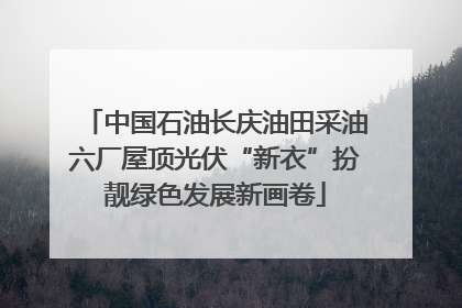 中国石油长庆油田采油六厂屋顶光伏“新衣”扮靓绿色发展新画卷