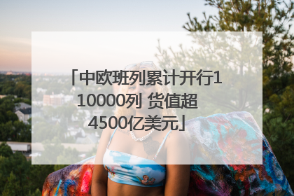 中欧班列累计开行110000列 货值超4500亿美元