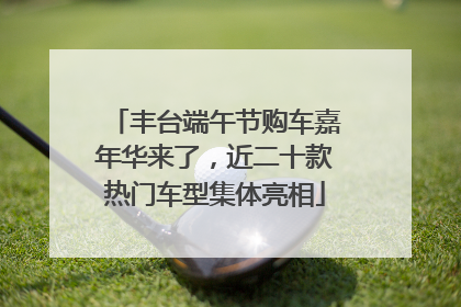 丰台端午节购车嘉年华来了，近二十款热门车型集体亮相