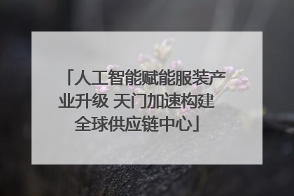 人工智能赋能服装产业升级 天门加速构建全球供应链中心