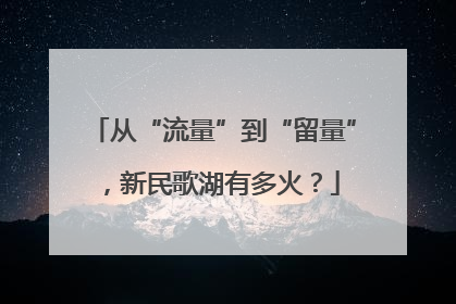 从“流量”到“留量”，新民歌湖有多火？