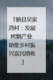勉县吴家湾村：发展烤烟产业 助推乡村振兴富民增收