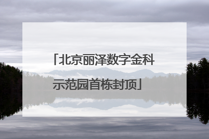 北京丽泽数字金科示范园首栋封顶