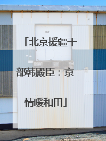 北京援疆干部韩殿臣：京情暖和田