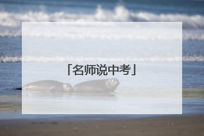 名师说中考