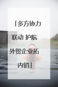 多方协力联动 护航外贸企业拓内销
