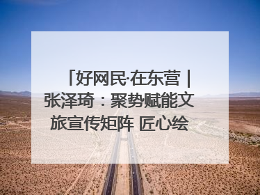好网民·在东营｜张泽琦：聚势赋能文旅宣传矩阵 匠心绘就东营诗与远方