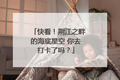 快看！荆江之畔的海底星空 你去打卡了吗？