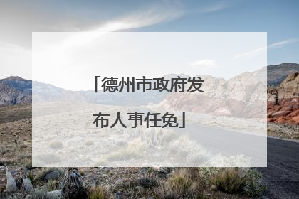 德州市政府发布人事任免