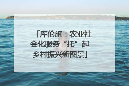 库伦旗：农业社会化服务“托”起乡村振兴新图景