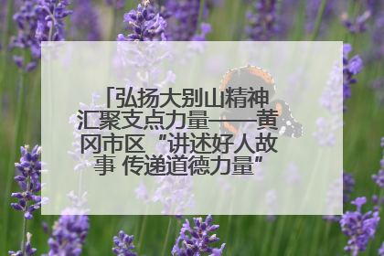 弘扬大别山精神 汇聚支点力量——黄冈市区“讲述好人故事 传递道德力量”百姓宣讲活动举行