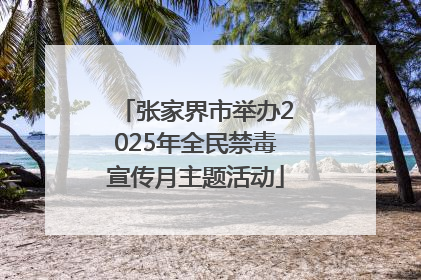 张家界市举办2025年全民禁毒宣传月主题活动