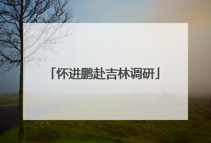 怀进鹏赴吉林调研