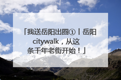 我送岳阳出圈①丨岳阳citywalk，从这条千年老街开始！