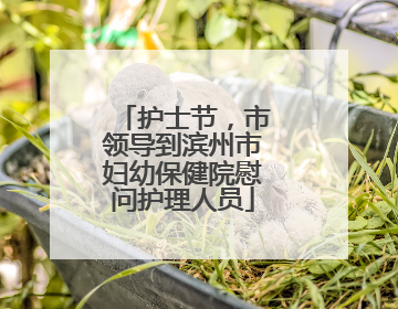 护士节，市领导到滨州市妇幼保健院慰问护理人员