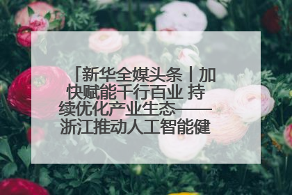新华全媒头条丨加快赋能千行百业 持续优化产业生态——浙江推动人工智能健康有序发展观察
