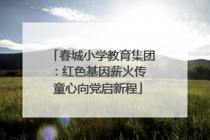 春城小学教育集团：红色基因薪火传 童心向党启新程