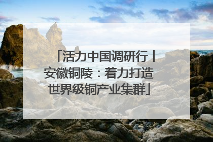 活力中国调研行丨安徽铜陵：着力打造世界级铜产业集群