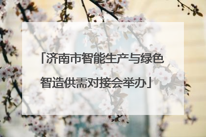 济南市智能生产与绿色智造供需对接会举办