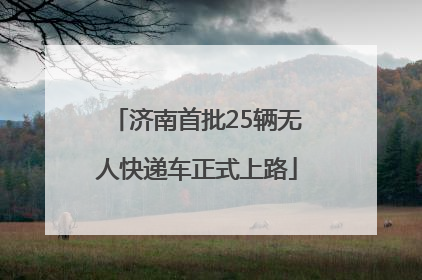 济南首批25辆无人快递车正式上路