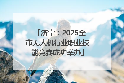 济宁：2025全市无人机行业职业技能竞赛成功举办