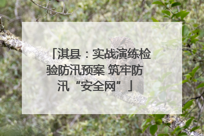 淇县：实战演练检验防汛预案 筑牢防汛“安全网”