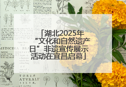 湖北2025年“文化和自然遗产日”非遗宣传展示活动在宜昌启幕