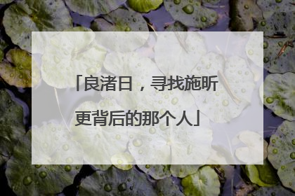 良渚日，寻找施昕更背后的那个人