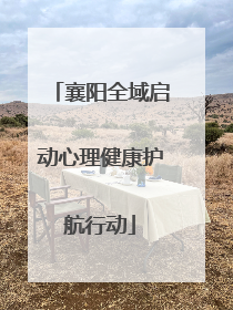 襄阳全域启动心理健康护航行动