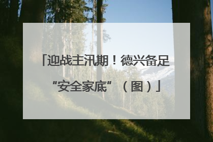 迎战主汛期！德兴备足“安全家底”（图）