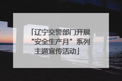 辽宁交警部门开展“安全生产月”系列主题宣传活动