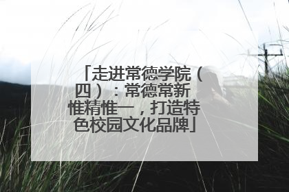 走进常德学院（四）：常德常新 惟精惟一，打造特色校园文化品牌