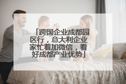 跨国企业成都园区行，意大利企业家忙着加微信，看好成都产业优势