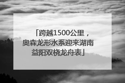 跨越1500公里，奥森龙形水系迎来湖南益阳双桡龙舟表