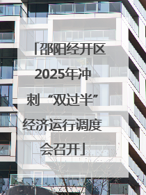 邵阳经开区2025年冲刺“双过半”经济运行调度会召开