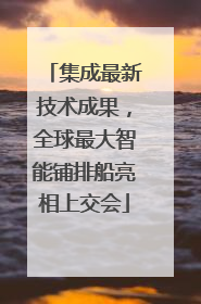 集成最新技术成果，全球最大智能铺排船亮相上交会
