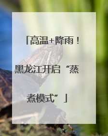 高温+降雨！黑龙江开启“蒸煮模式”