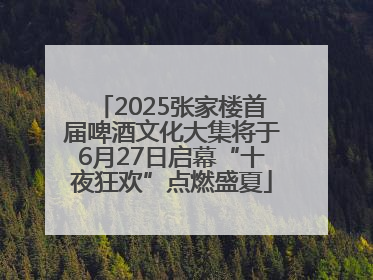 2025张家楼首届啤酒文化大集将于6月27日启幕“十夜狂欢”点燃盛夏